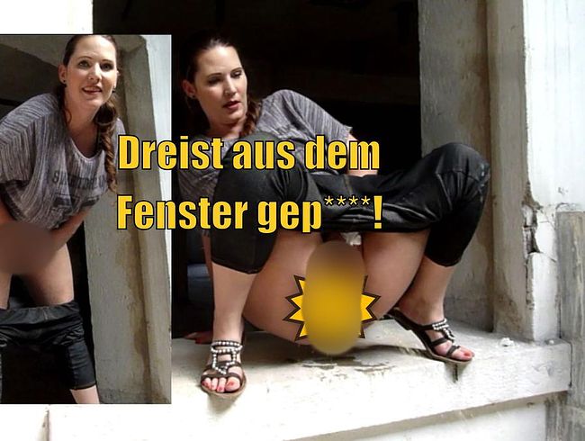 Viktoria Goo Porno Video: Dreist aus dem Fenster gepi**t!