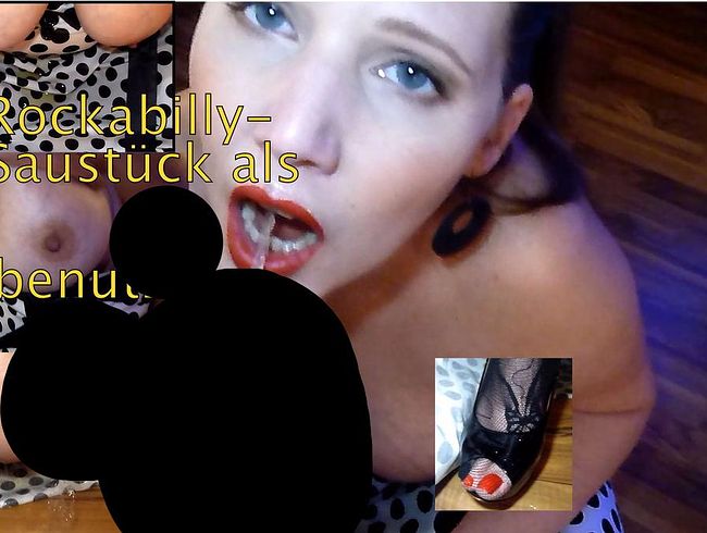 Viktoria Goo Porno Video: Rockabilly-Saustück als Klo mi**raucht