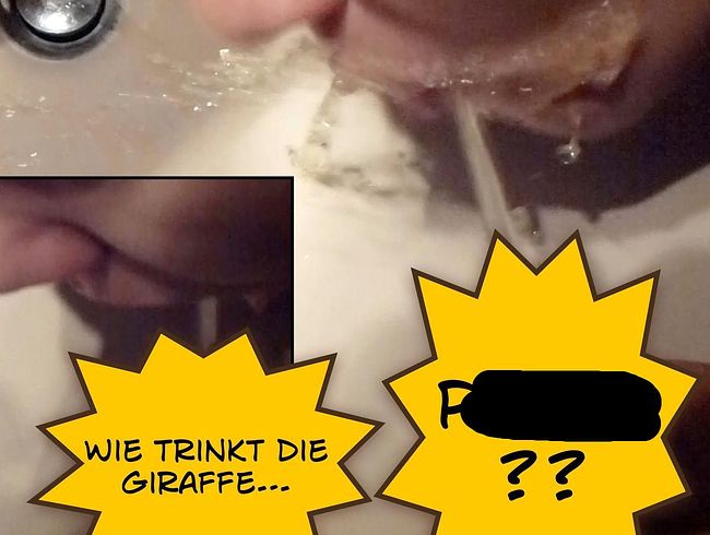 Viktoria Goo Porno Video: Wie trinkt die Giraffe pi**e?